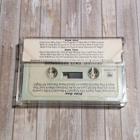 My Fair Lady Original Cast Cassette Rex Harrison Julie Andrews Columbia Stereo - Picture 2 of 3